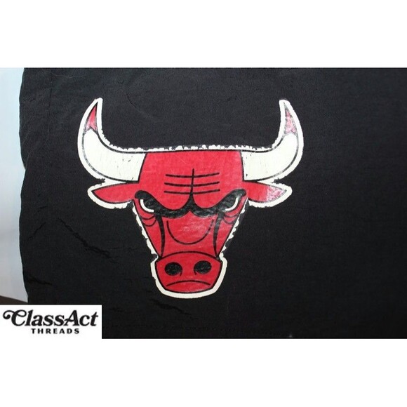 Mitchell & Ness NBA Finals 1996 Chicago Bulls Nylon shorts Medium M Black - Picture 7 of 8